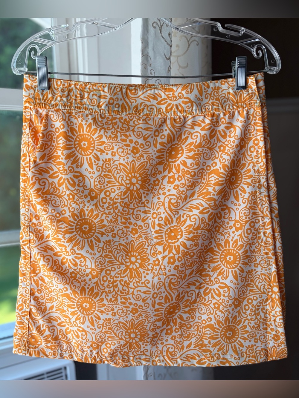 Rip Skirt Hawaii Floral Print Wrap Skirt Water Resistant Athleisure Sporty Sz S - Picture 1 of 4